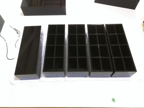 Black Acrylic Custom Trays