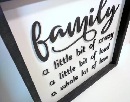 Laser cut 3D Sign/Picture